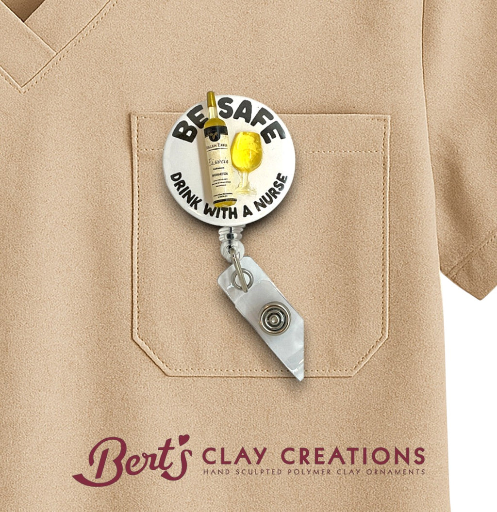 Be Safe Funny Drink Related Swappable Badge Reel Topper ‘XXX’ Design for Swapp