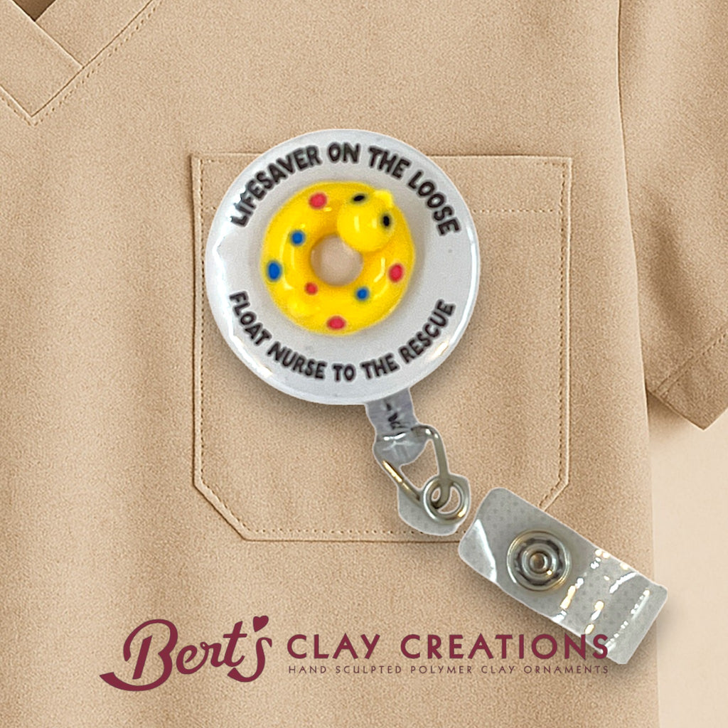 Float Nurse Swappable Badge Reel Topper
