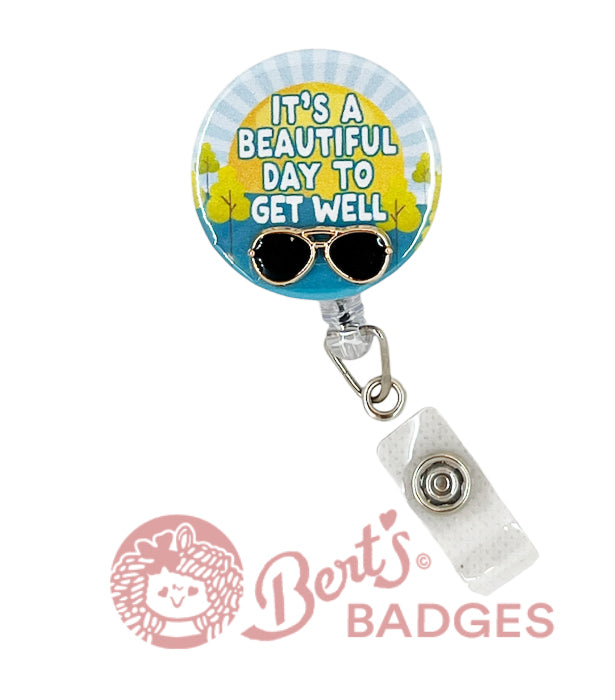 It's a beautiful day with inscription OPTIONS
