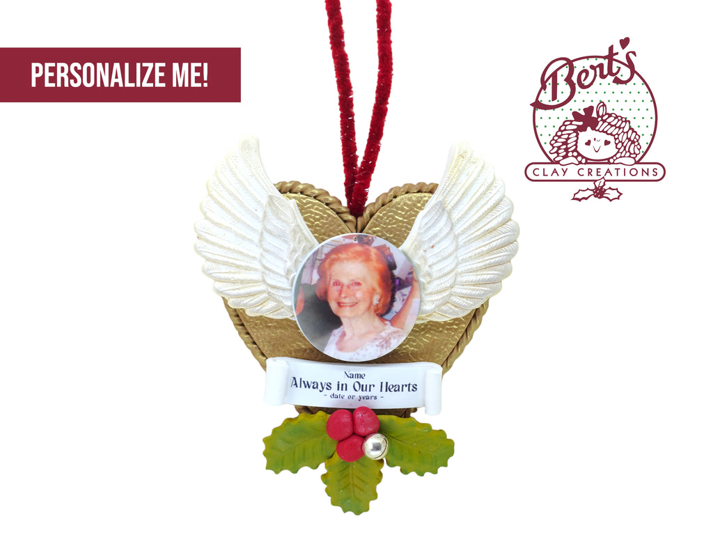 Remembrance Photo Ornament - Bert's Clay Creations