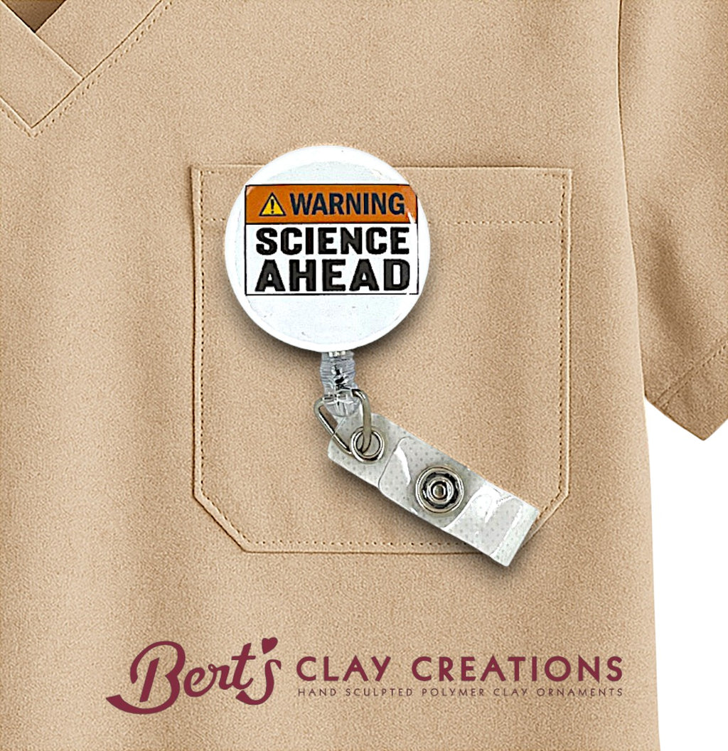 Funny Badge Reel Topper – Swappable ID Clip for Teachers & Nurses