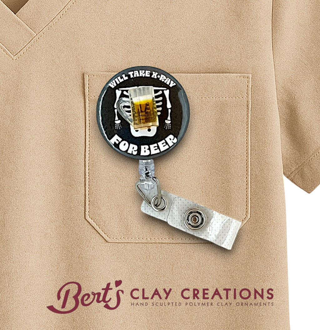 X-ray fun badge reel with drink choice OPTIONS