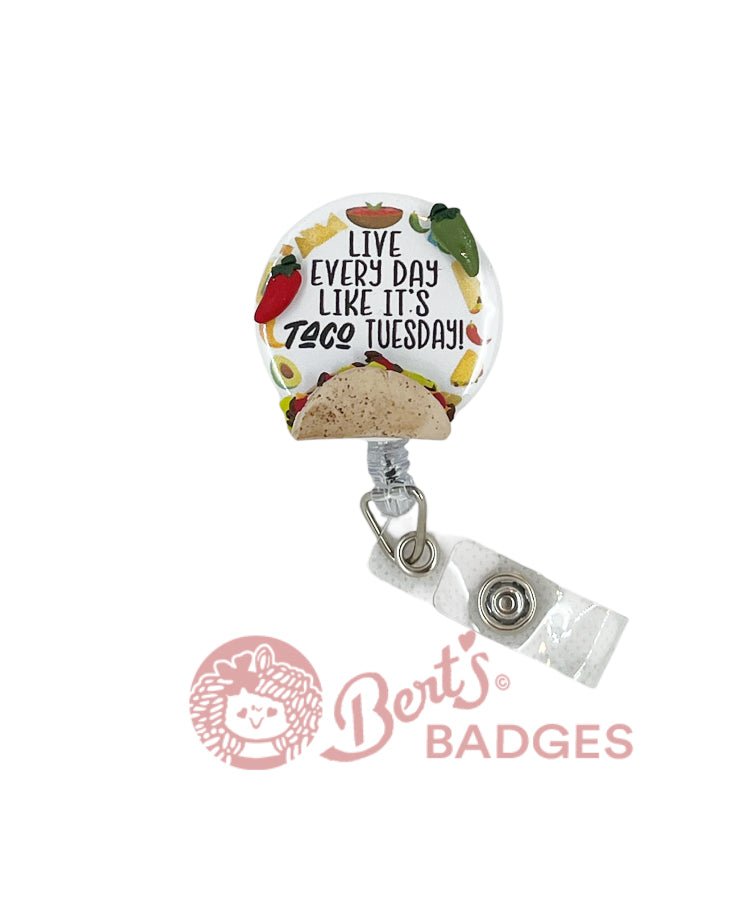 Taco design with inscription OPTIONS