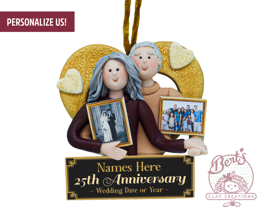 Anniversary Ornament - Bert's Clay Creations