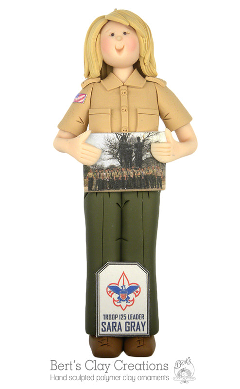 Scouting America - Troop Leader Ornament (Full Length 2D)