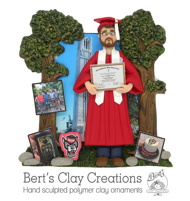 CUSTOM Graduate Ornament Submission Quote - Bert's Clay Creations