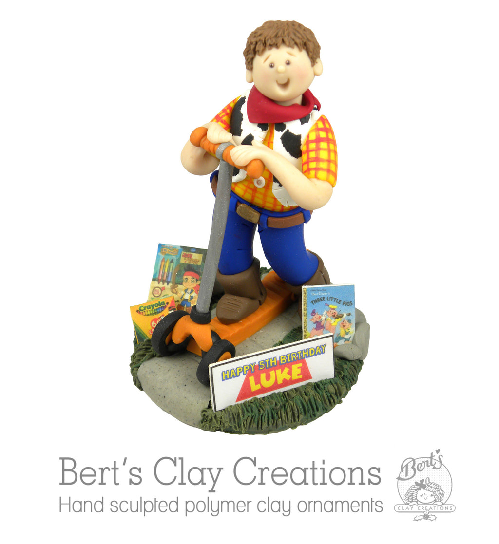 CUSTOM Children's Birthday Cake Topper Submission Quote - Bert's Clay Creations