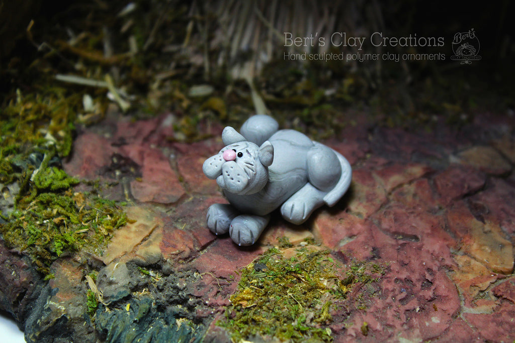 Nativity - Cat - Bert's Clay Creations