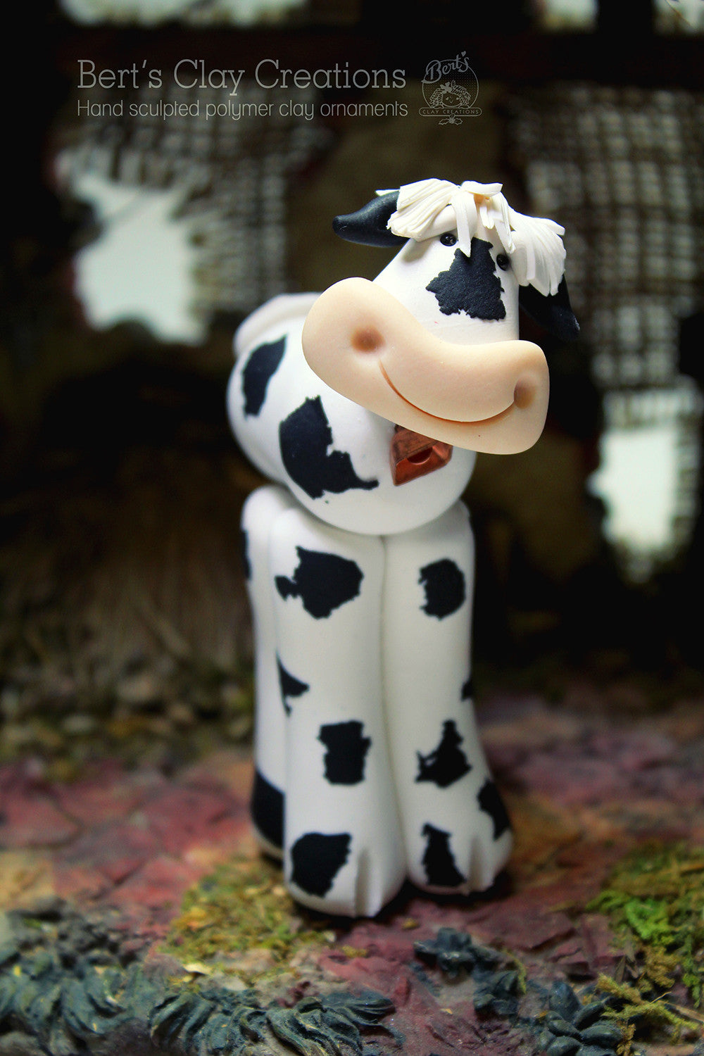Nativity - Cow - Bert's Clay Creations