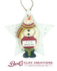 Whimsey Christmas - Star Snowman with heart