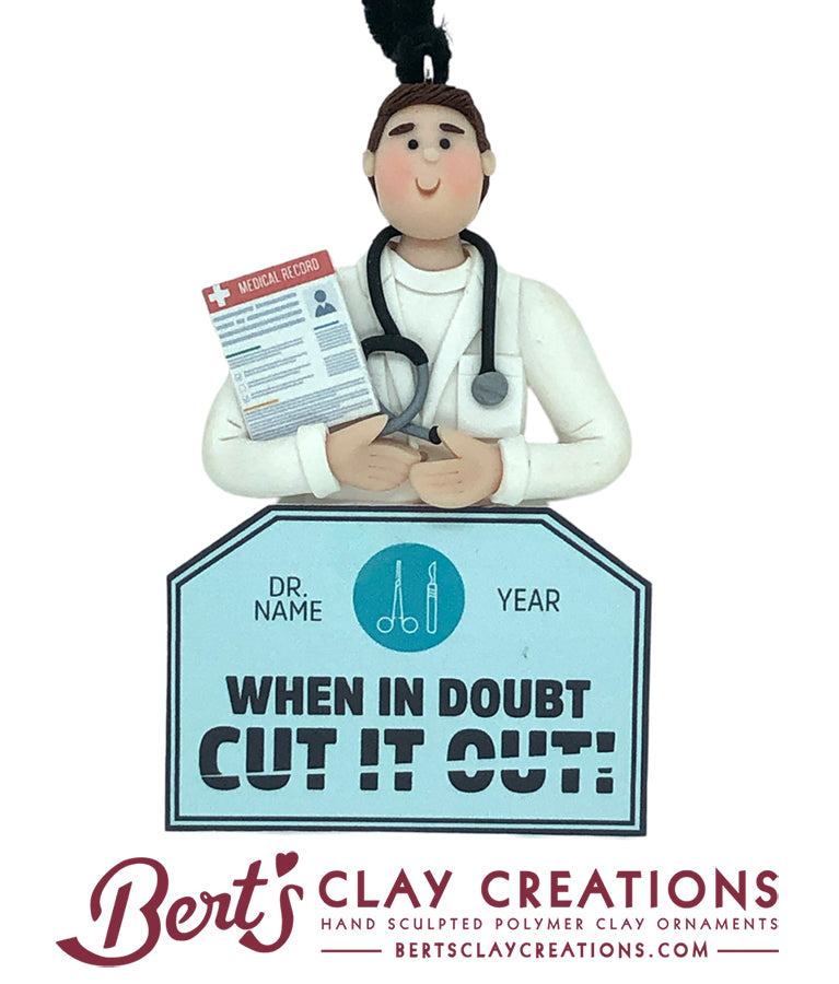 Surgeon Ornament - Bert's Clay Creations