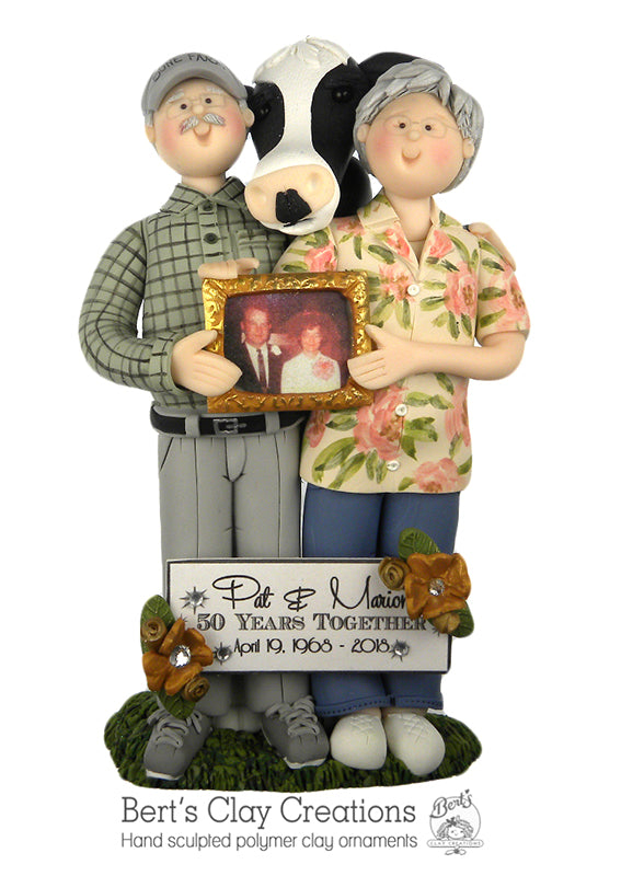 CUSTOM Anniversary Full Body Ornament Submission Quote - Bert's Clay Creations