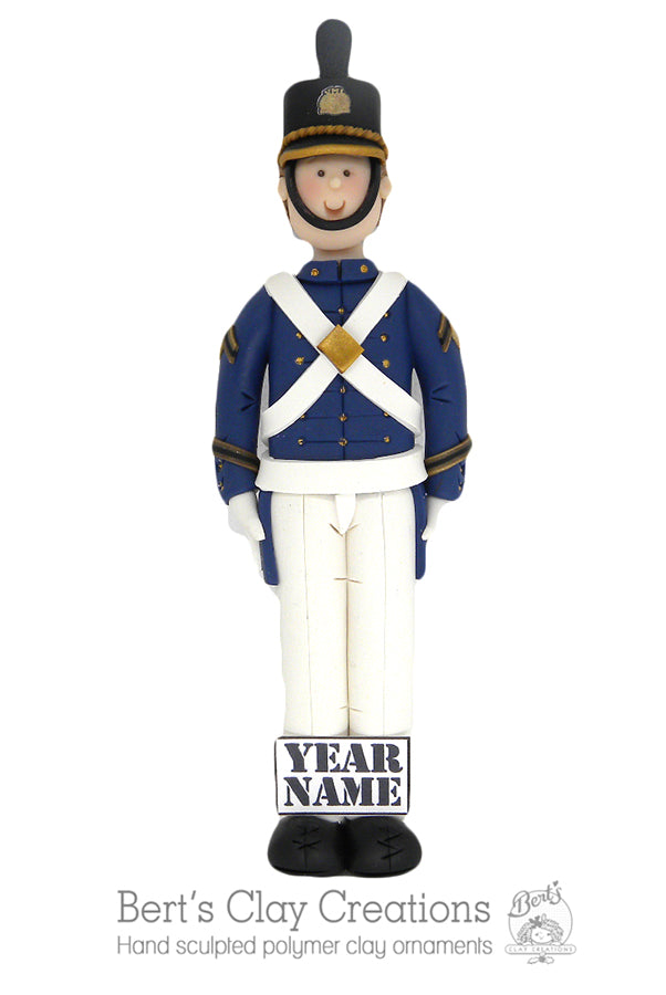 VMI Military Ornament - Bert's Clay Creations