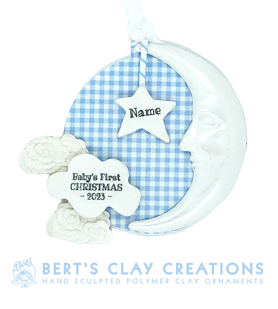 Baby's First Christmas Ornament (Blue)