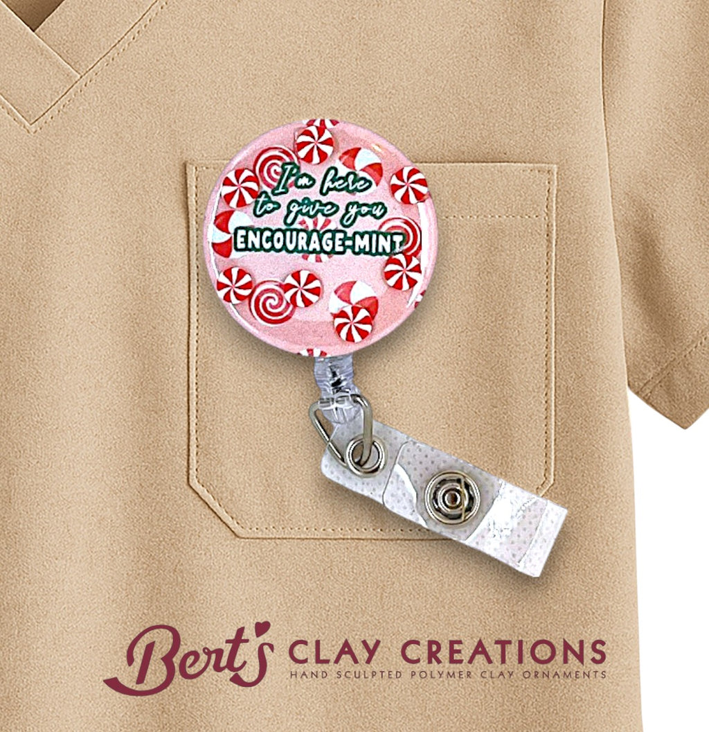 Peppermint Badge Reel Swappable Topper