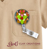 Gingerbread Swappable Badge Topper Christmas Decoration Nurse Gift Badge Reel
