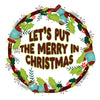 Holly themed Christmas with inscription OPTIONS