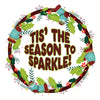 Holly themed Christmas with inscription OPTIONS
