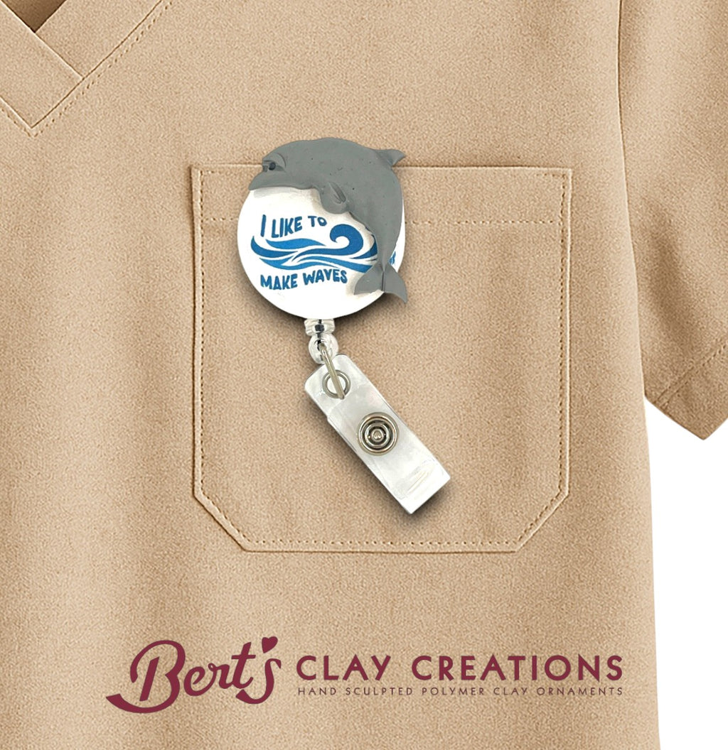 I Like To Make Waves Dolphin Swappable Topper