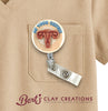 Cervix Anatomy Badge Reel Topper – Swappable ID Clip for Women’s Health & Medical Education