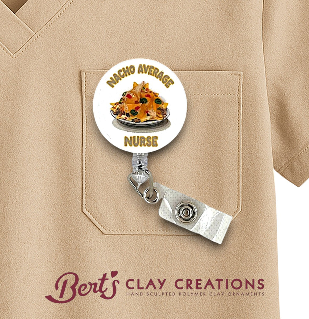 Nacho Badge Reel Topper for Customizable Occupation of Your Choice