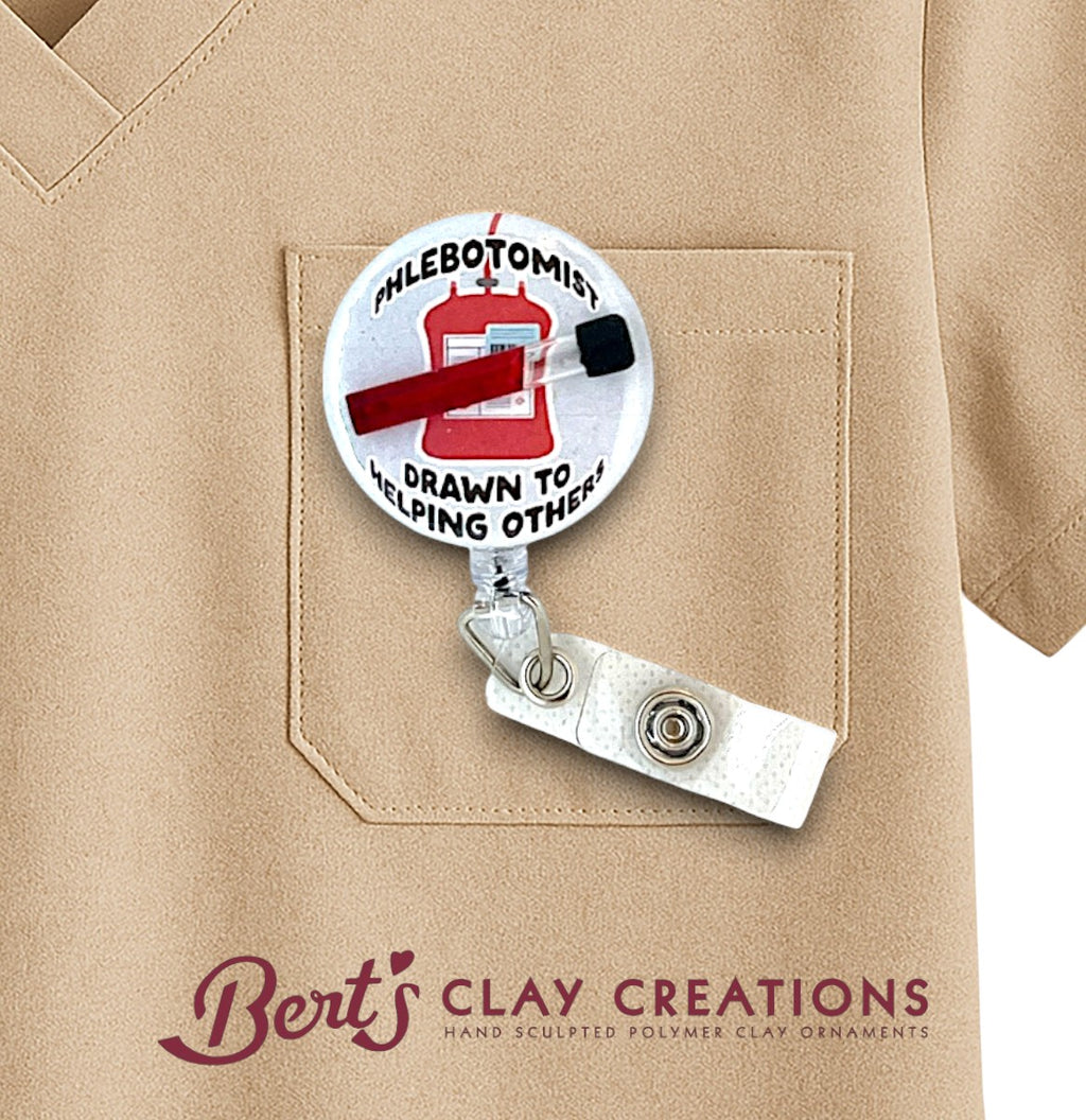 Phlebotomist Badge Reel Topper