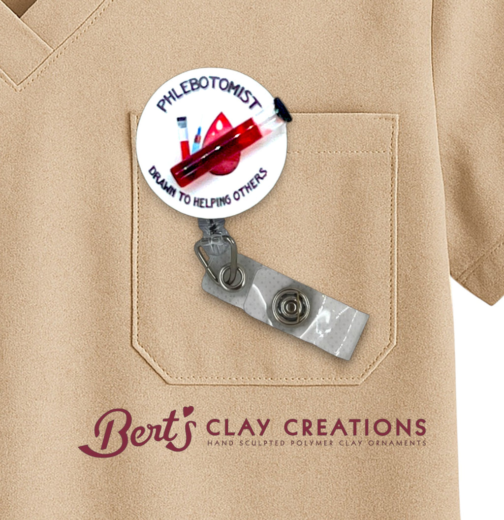 Phlebotomist Badge Reel Topper