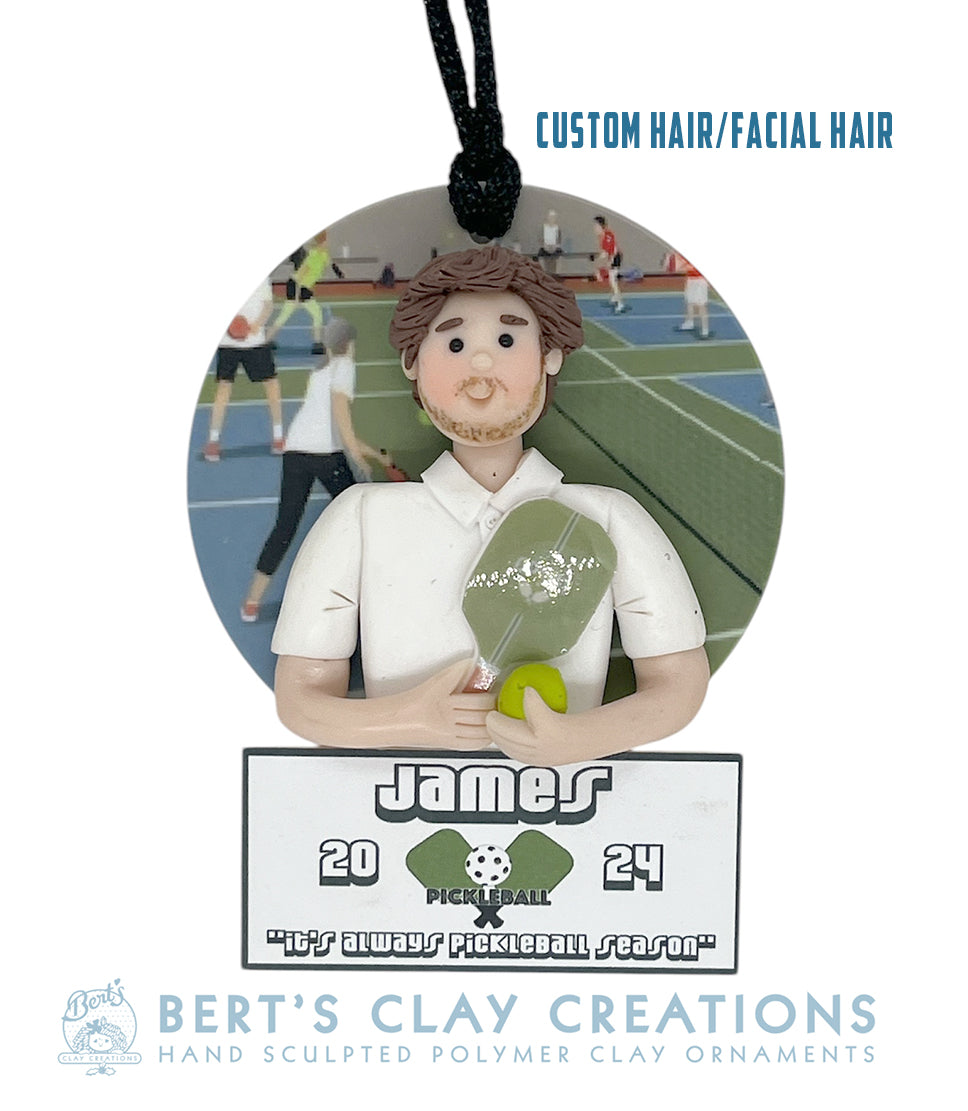 Pickleball Player Ornament