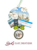 Passport to Christmas – Custom Travel Ornament with Photo & Boarding Pass