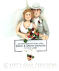 CUSTOM Bride & Groom Heart Bust Ornament Submission Quote - Bert's Clay Creations