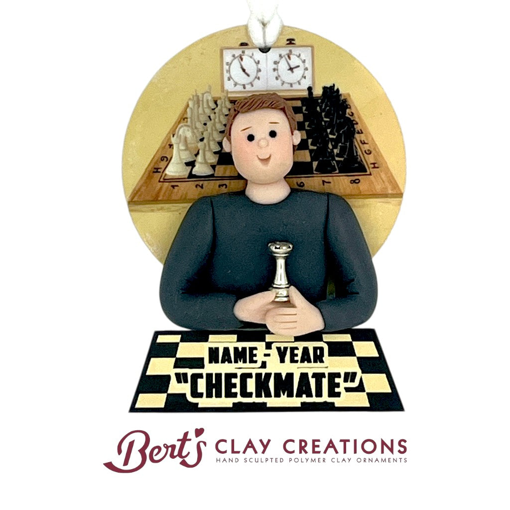 Chess Player Ornament