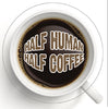 Coffee themed with inscription OPTIONS