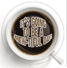 Coffee themed with inscription OPTIONS