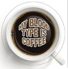 Coffee themed with inscription OPTIONS