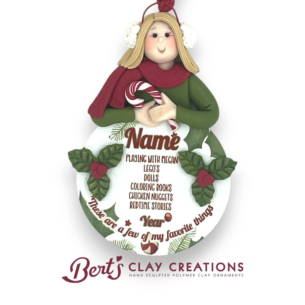 My Favorite Things Include… Ornament