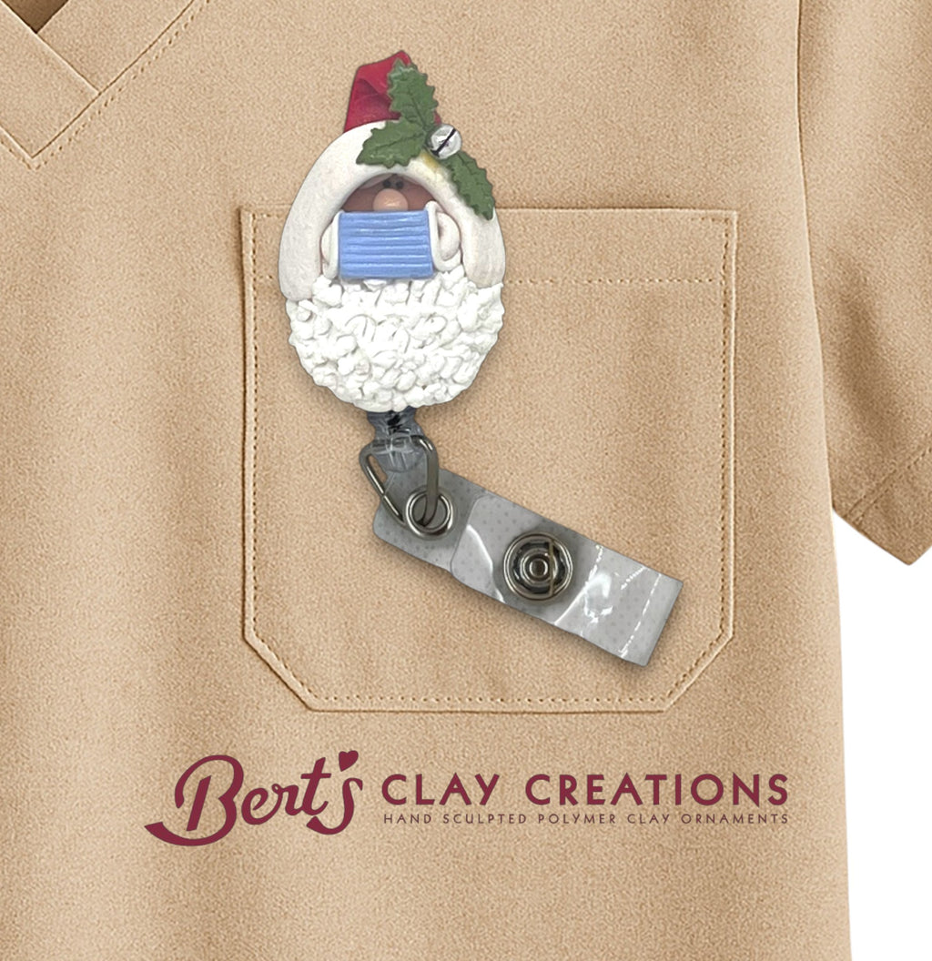 Santa Claus With Face Mask