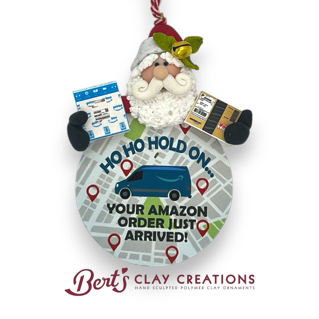 Here Comes Amazon Claus – Funny Holiday Ornament