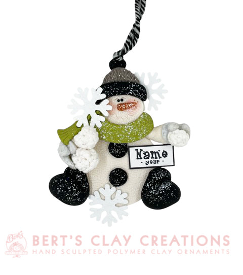 Snowman with Snowballs Ornament