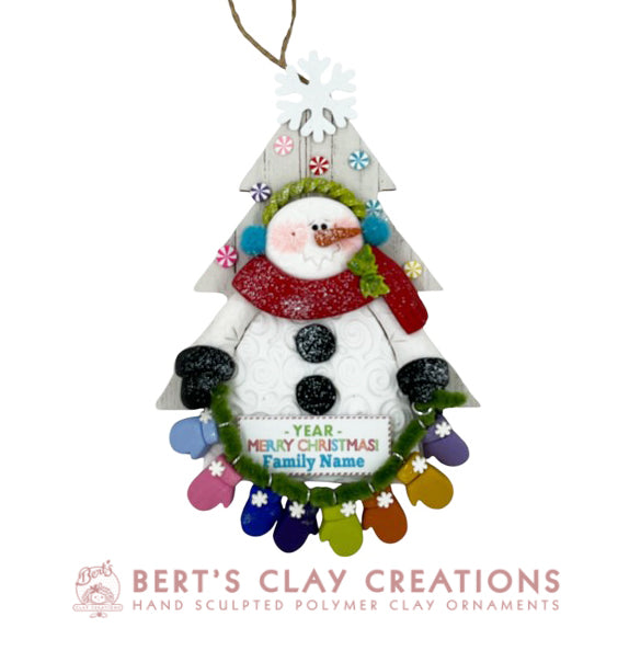 Whimsey Snowman with Add-ons Ornament