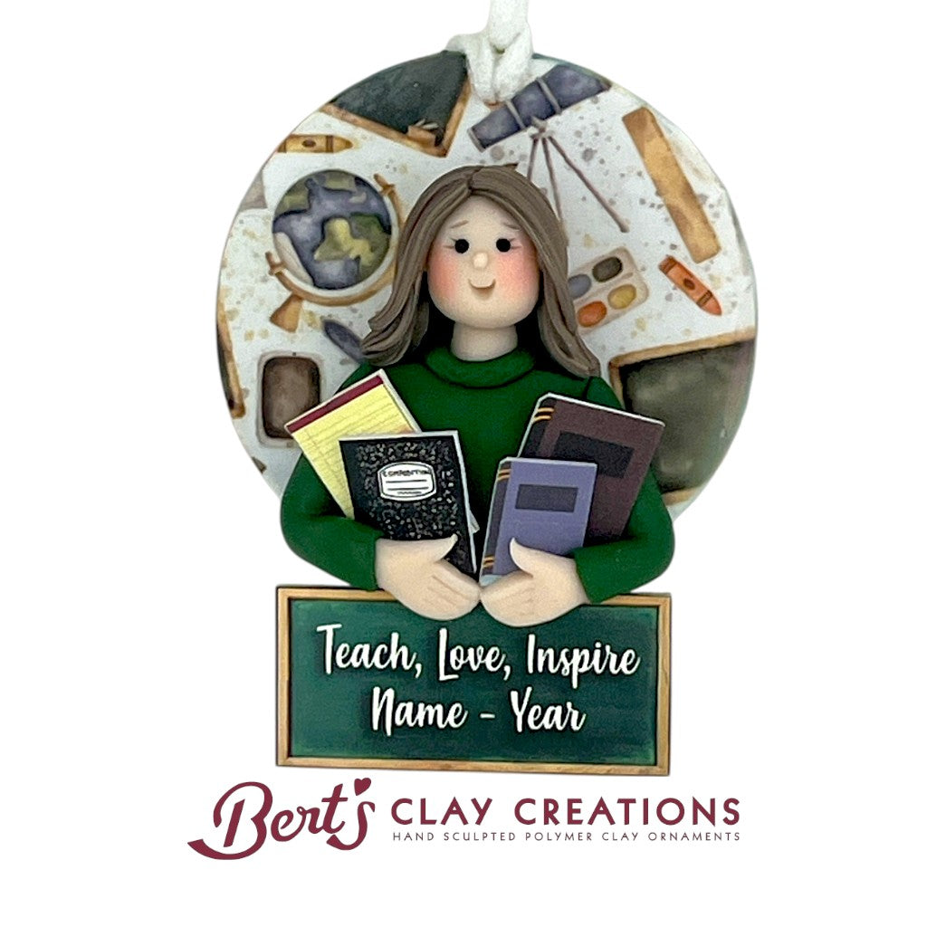 Teach. Love. Inspire. Teacher Ornament