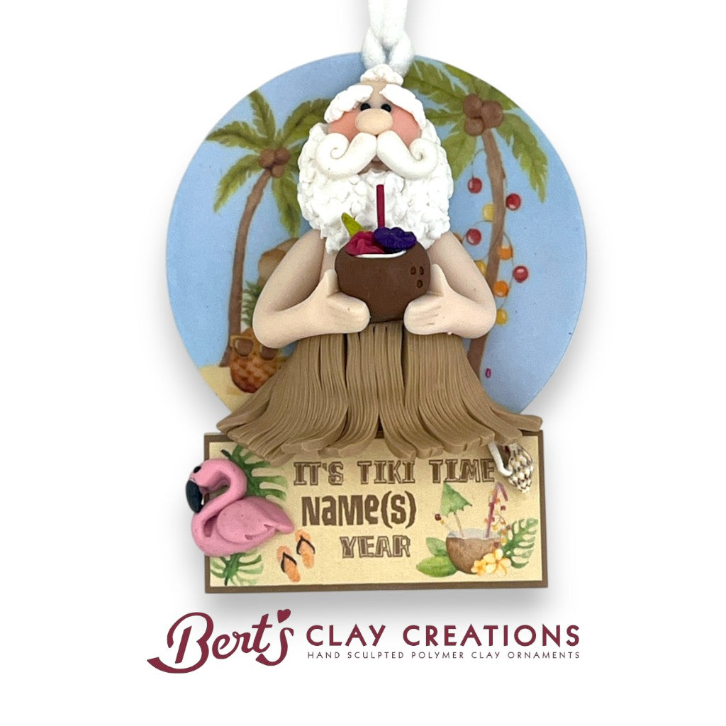 Tiki Time Santa