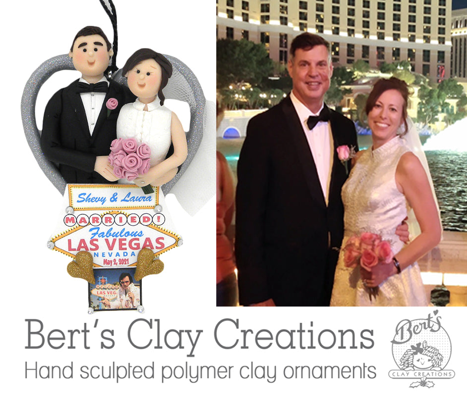 CUSTOM Vegas Wedding Heart Bust Ornament Submission Quote
