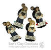 Expecting Couple Ornament - Bert's Clay Creations
