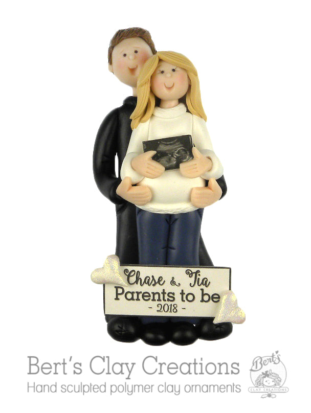 Expecting Couple Parents Ornament full body