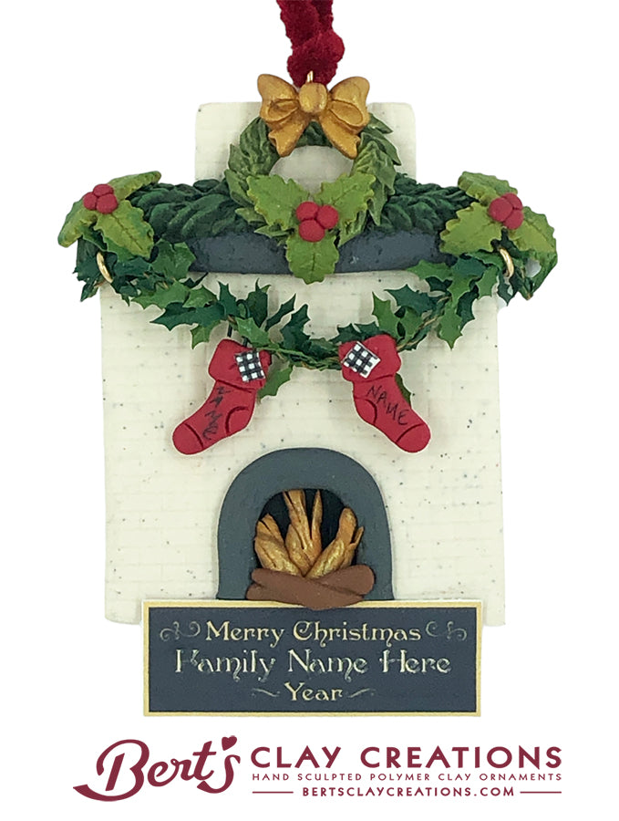 Bert's Classic Christmas - Family Fireplace Ornament