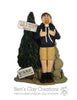 CUSTOM Hiker Backpacker Ornament Submission Quote - Bert's Clay Creations