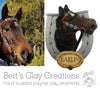 Horse Head Replica Ornament - Bert's Clay Creations