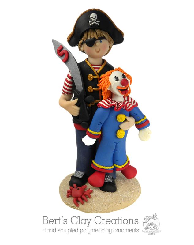 CUSTOM Children's Birthday Cake Topper Submission Quote - Bert's Clay Creations