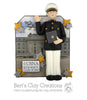 USNA Midshipman Graduate Ornament - Bert's Clay Creations