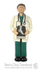Doctor in Scrubs Ornament - Bert's Clay Creations